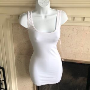 New BP Long White Tank Top